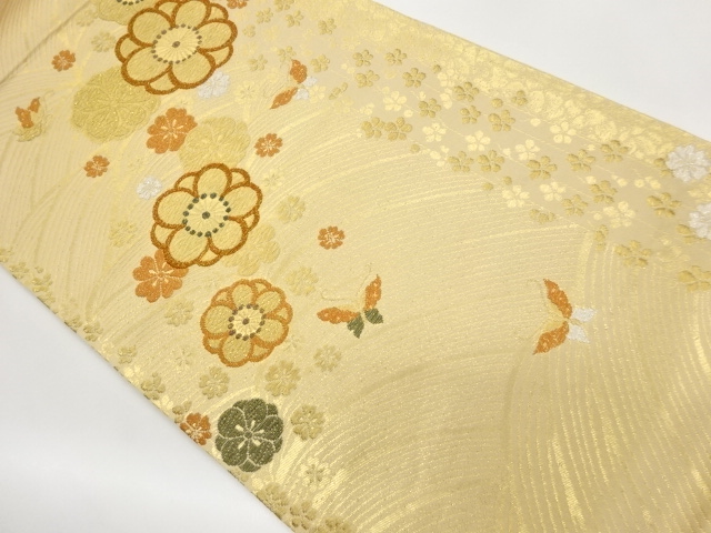 JAPANESE FUKURO OBI / WOVEN SAKURA